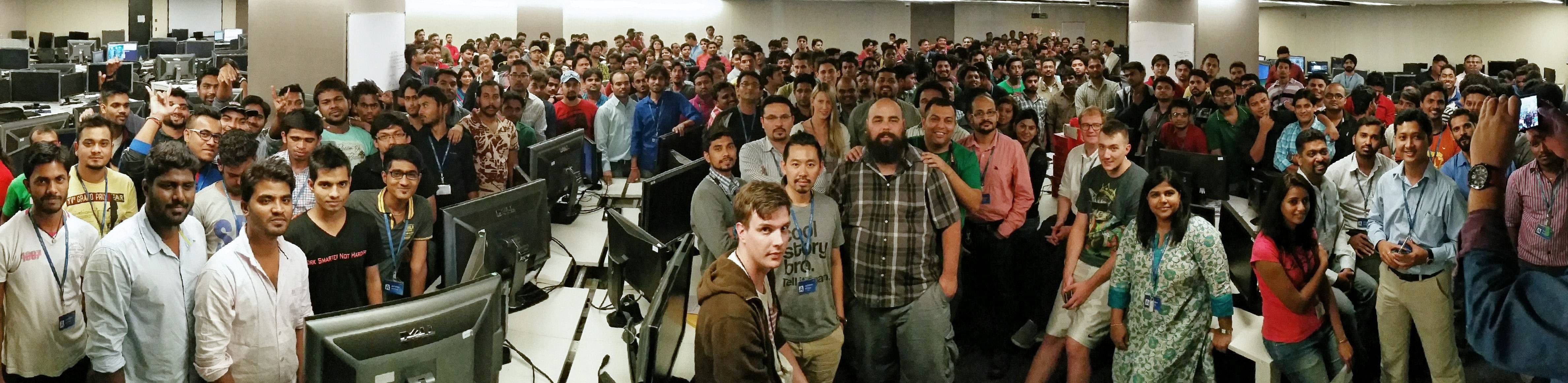 Gener8 Digital Media India office team, June 2015. 200+ artists on the production floor.